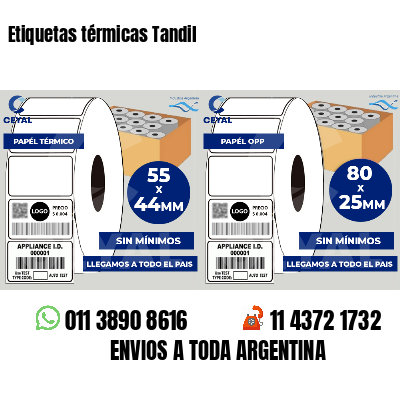 Etiquetas térmicas Tandil