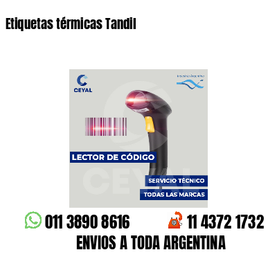 Etiquetas térmicas Tandil