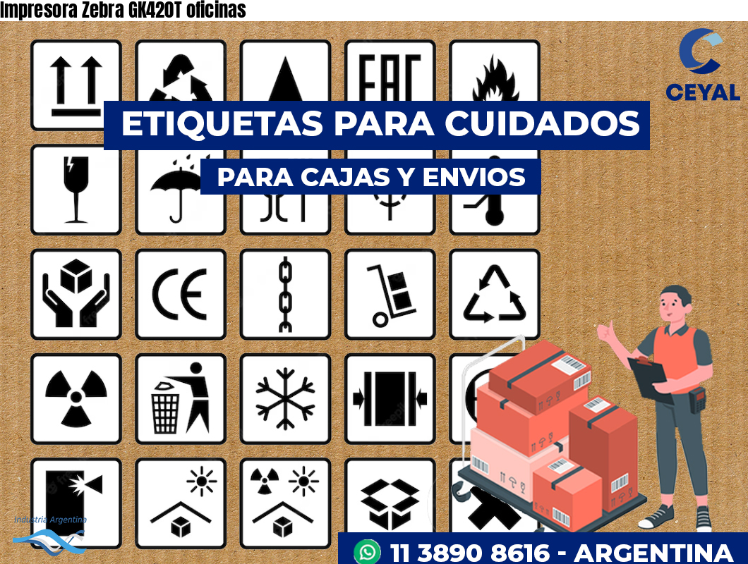 Impresora Zebra GK420T oficinas