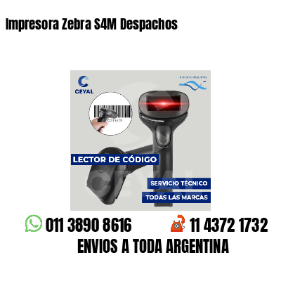 Impresora Zebra S4M Despachos