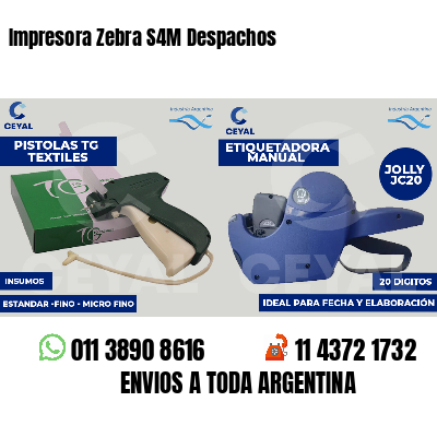 Impresora Zebra S4M Despachos