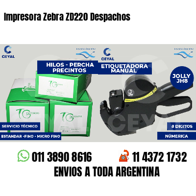 Impresora Zebra ZD220 Despachos