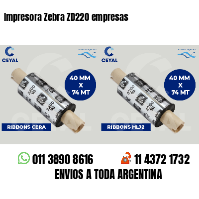 Impresora Zebra ZD220 empresas