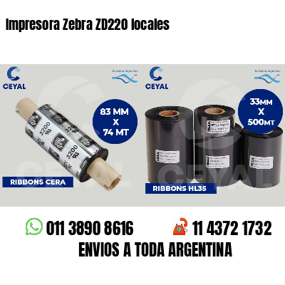 Impresora Zebra ZD220 locales