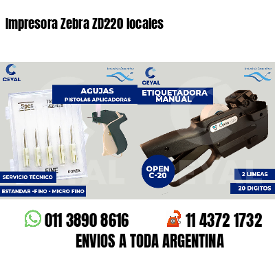 Impresora Zebra ZD220 locales