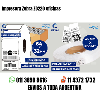 Impresora Zebra ZD220 oficinas