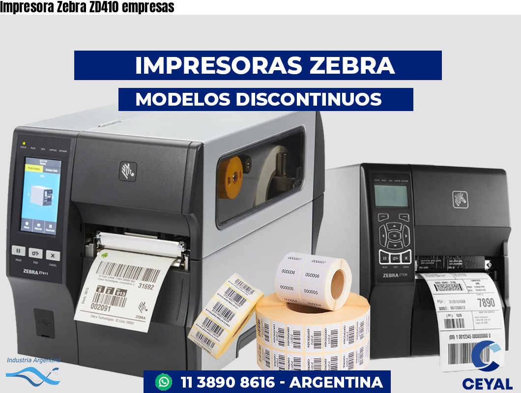 Impresora Zebra ZD410 empresas