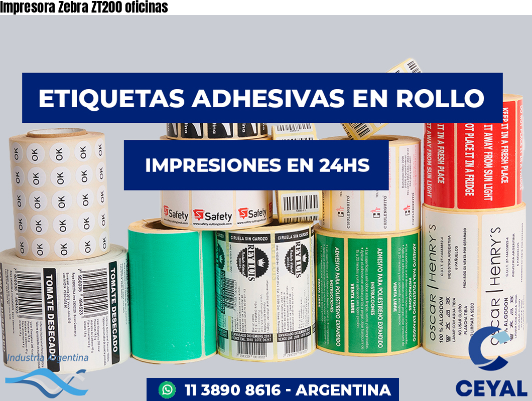 Impresora Zebra ZT200 oficinas