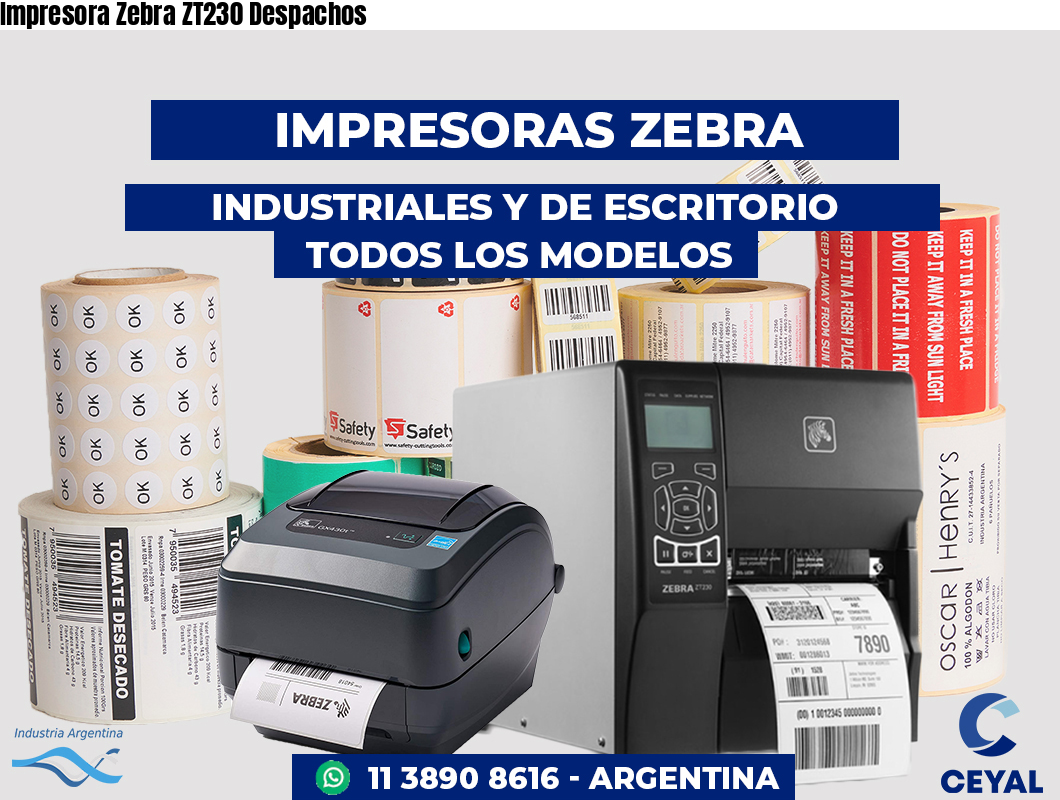 Impresora Zebra ZT230 Despachos