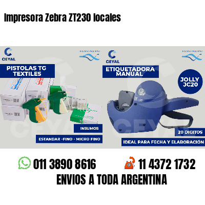 Impresora Zebra ZT230 locales