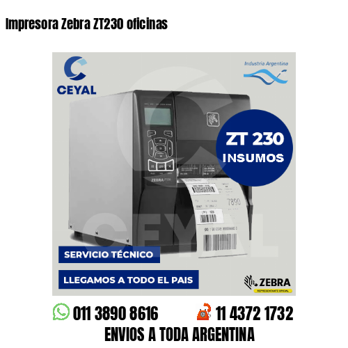 Impresora Zebra ZT230 oficinas