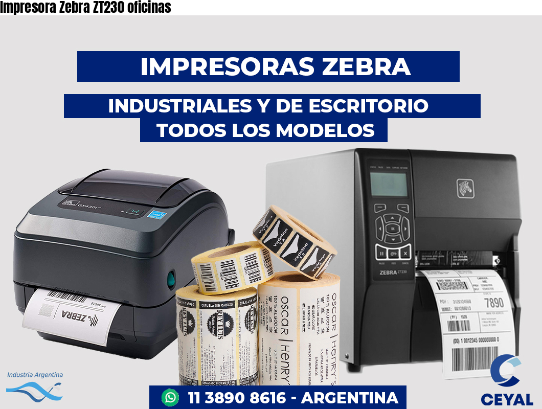 Impresora Zebra ZT230 oficinas