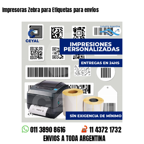 Impresoras Zebra para Etiquetas para envíos