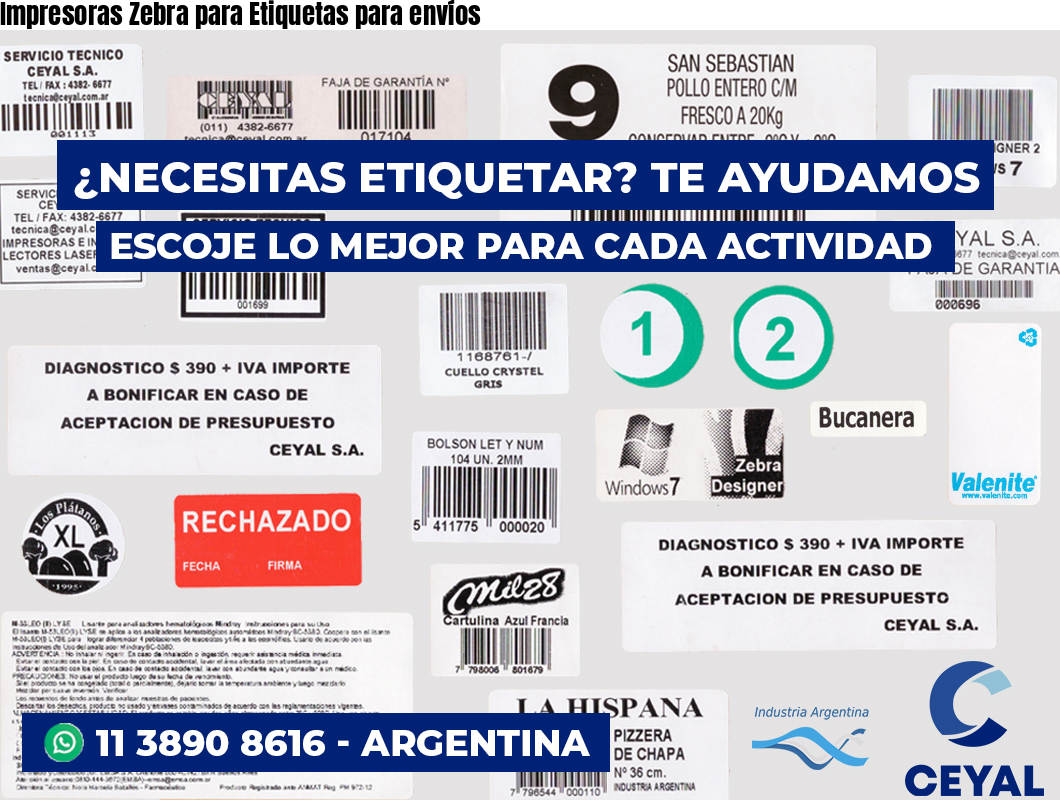 Impresoras Zebra para Etiquetas para envíos
