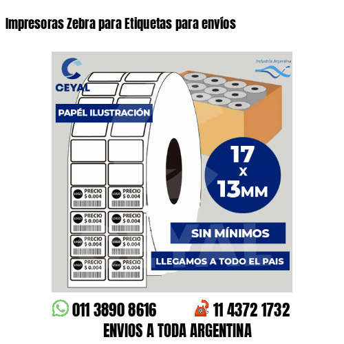 Impresoras Zebra para Etiquetas para envíos