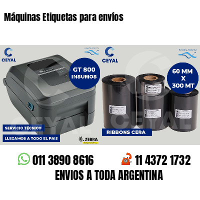 Máquinas Etiquetas para envíos