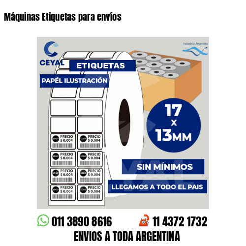 Máquinas Etiquetas para envíos