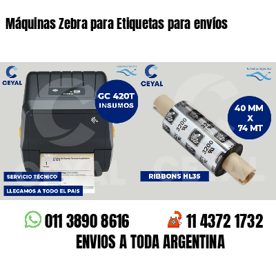 Máquinas Zebra para Etiquetas para envíos