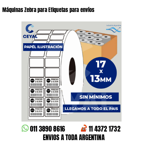 Máquinas Zebra para Etiquetas para envíos