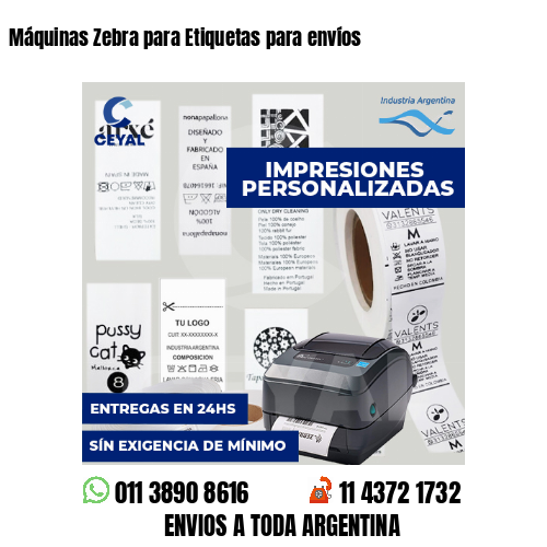 Máquinas Zebra para Etiquetas para envíos