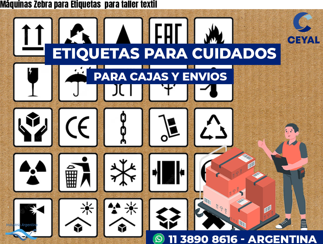 Máquinas Zebra para Etiquetas  para taller textil