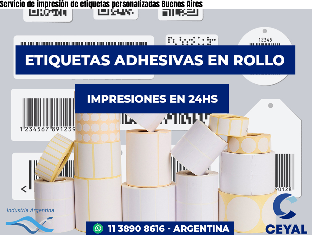 Servicio de impresión de etiquetas personalizadas Buenos Aires