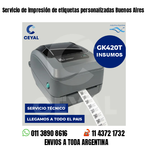 Servicio de impresión de etiquetas personalizadas Buenos Aires