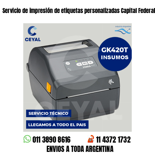 Servicio de impresión de etiquetas personalizadas Capital Federal