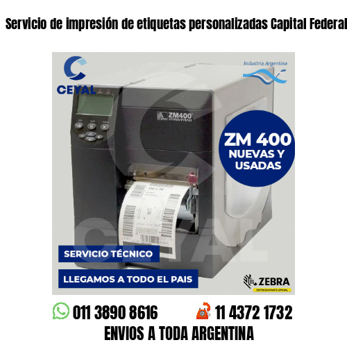 Servicio de impresión de etiquetas personalizadas Capital Federal