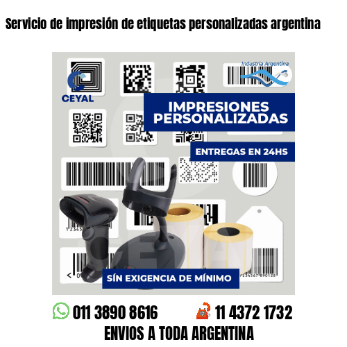 Servicio de impresión de etiquetas personalizadas argentina