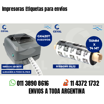 impresoras Etiquetas para envíos