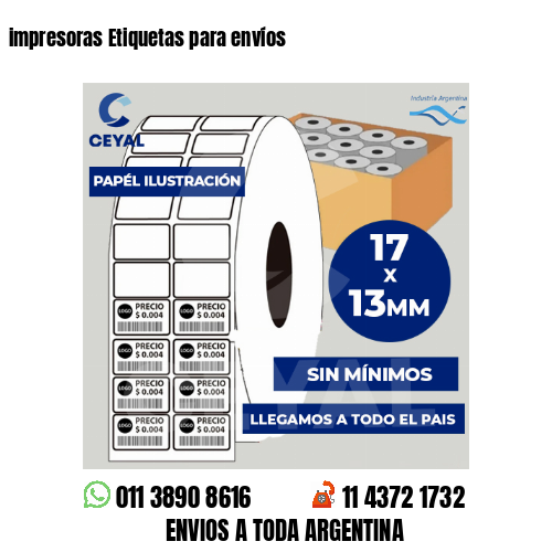 impresoras Etiquetas para envíos