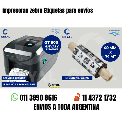impresoras zebra Etiquetas para envíos