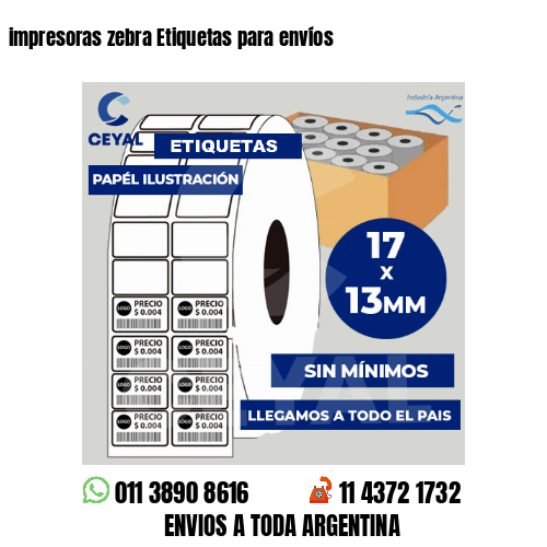impresoras zebra Etiquetas para envíos