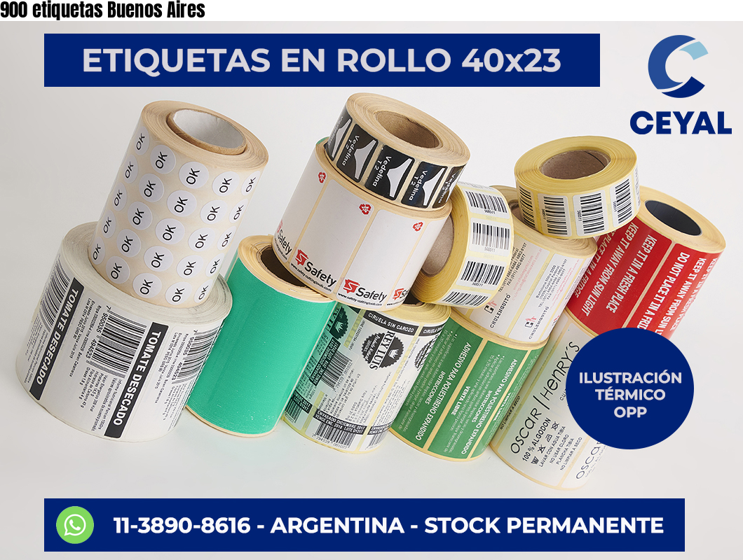 900 etiquetas Buenos Aires