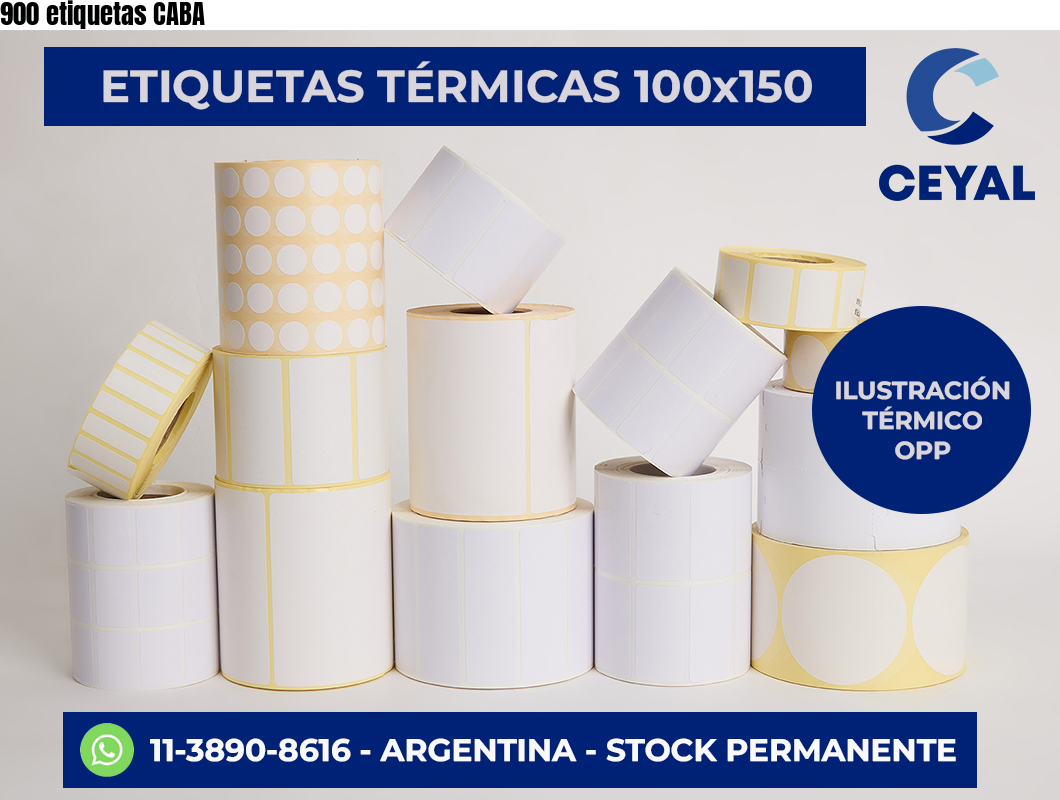 900 etiquetas CABA