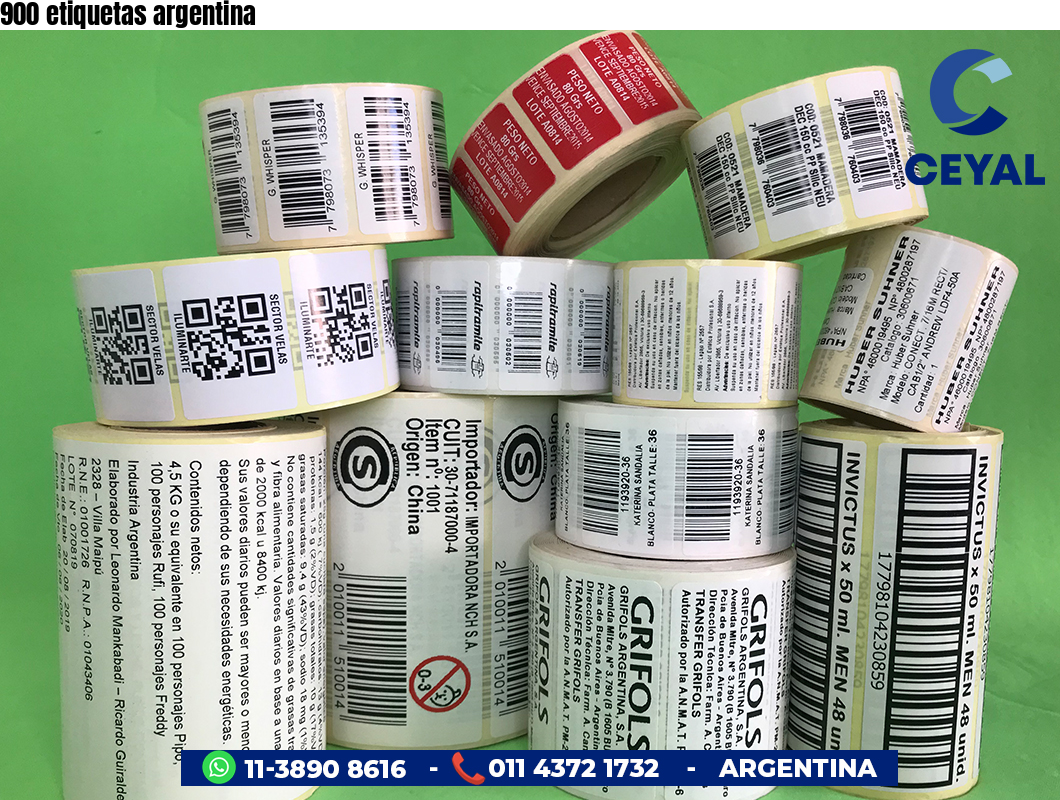 900 etiquetas argentina