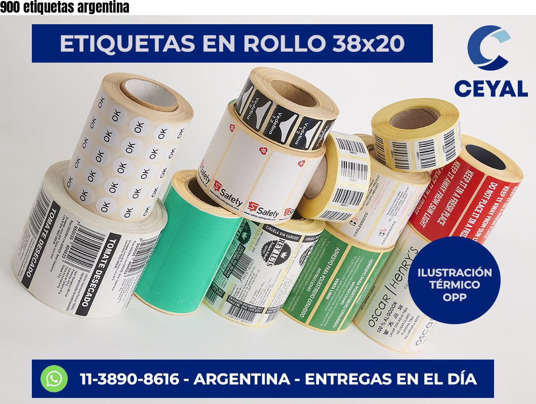 900 etiquetas argentina
