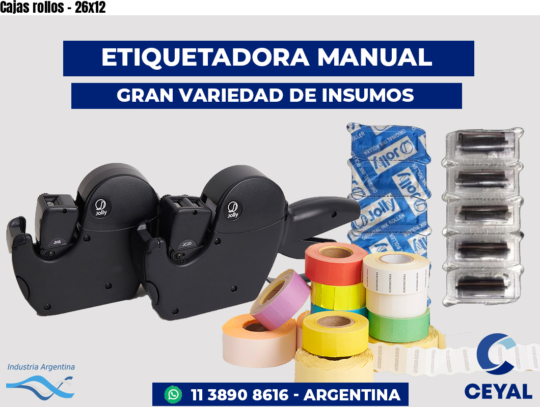 Cajas rollos - 26x12