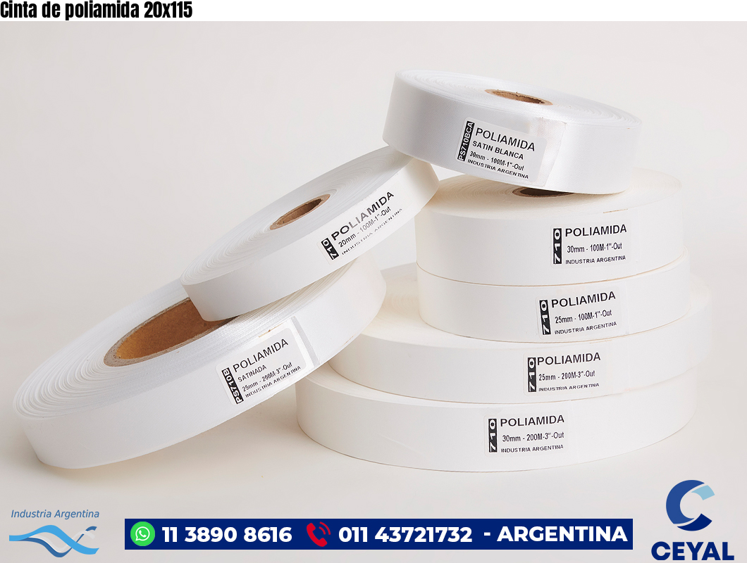 Cinta de poliamida 20×115