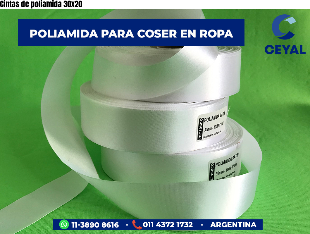 Cintas de poliamida 30×20