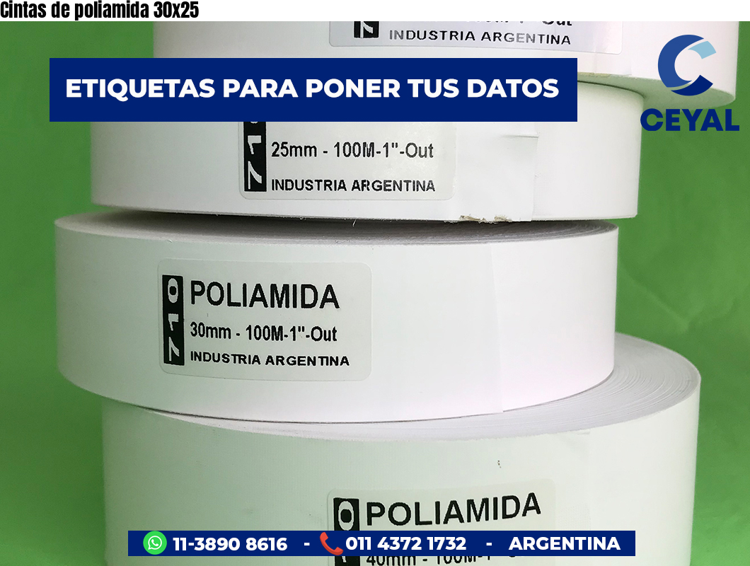 Cintas de poliamida 30×25