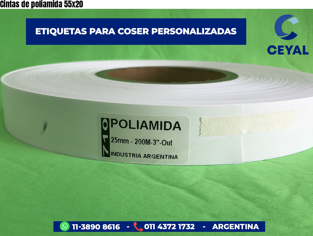 Cintas de poliamida 55×20