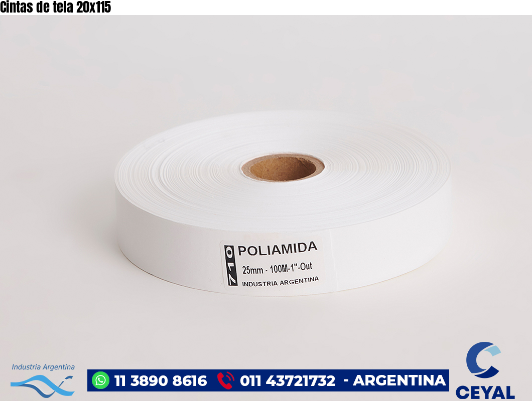 Cintas de tela 20×115