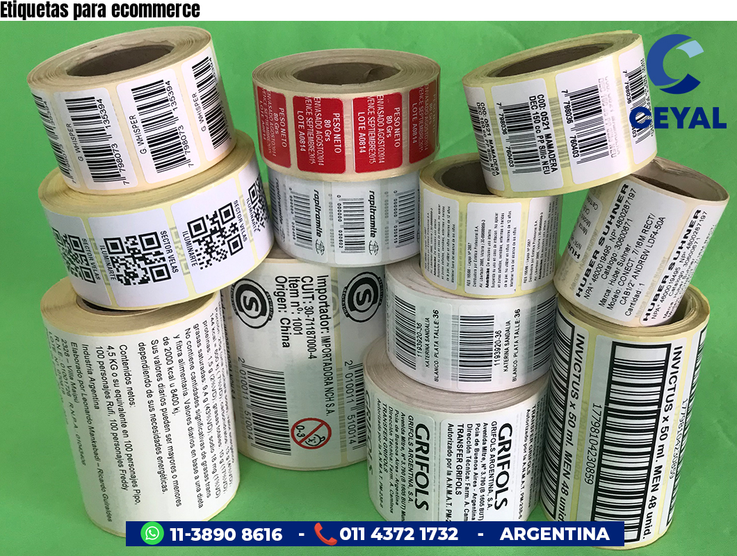 Etiquetas para ecommerce
