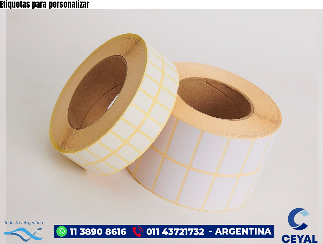 Etiquetas para personalizar