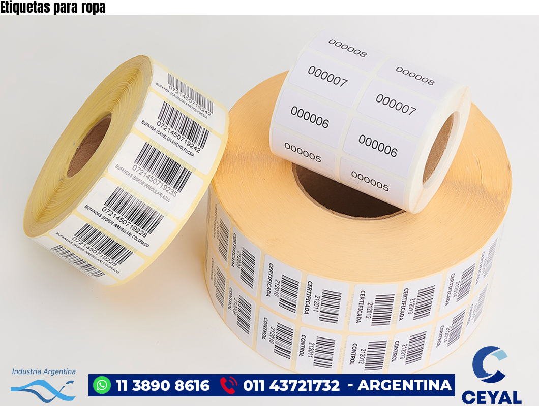 Etiquetas para ropa