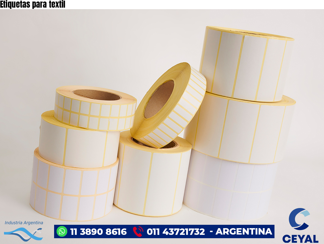 Etiquetas para textil