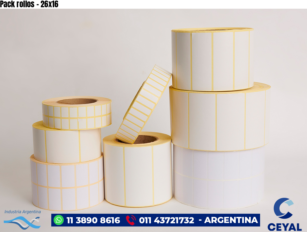 Pack rollos - 26x16