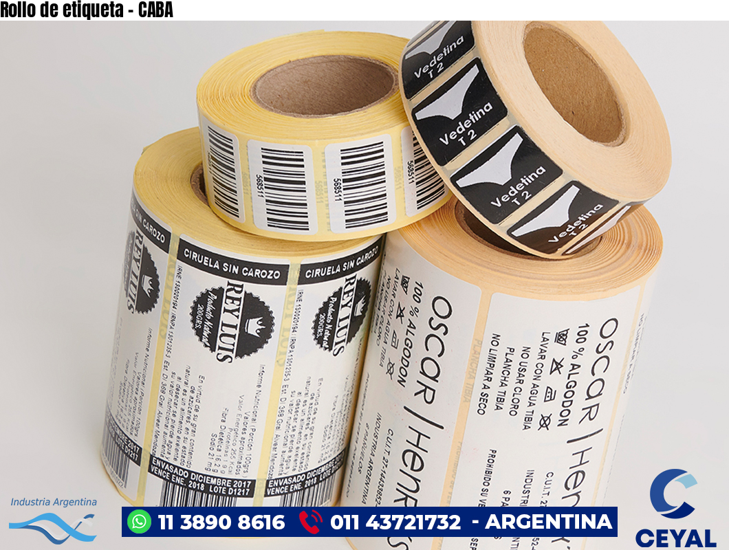 Rollo de etiqueta - CABA